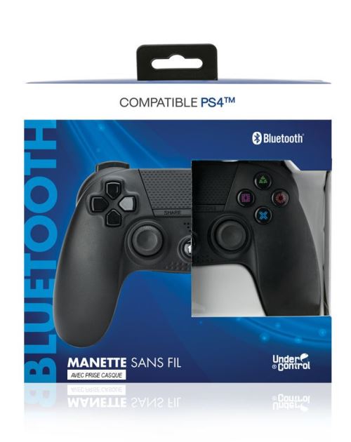 Wireless Controller Under Control Black with 3.5 mm Jack  compatible PS4 & PC